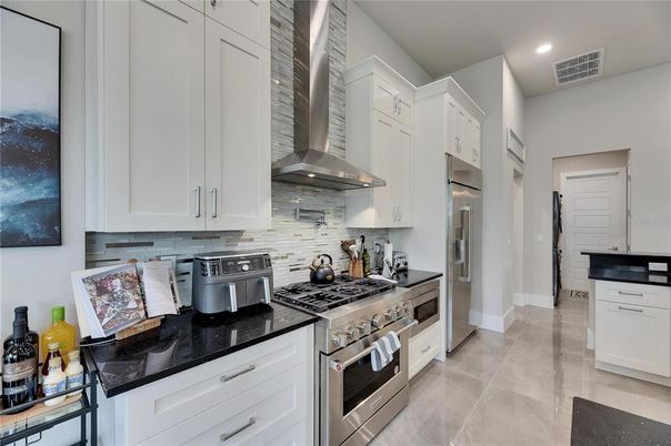 Interior, Kitchen, Recessed Lighting, Stainless Steel Appliances