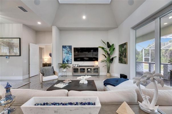 Interior, Living room, Recessed Lighting