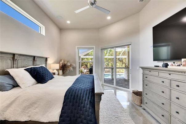 Bedroom, Interior, Recessed Lighting