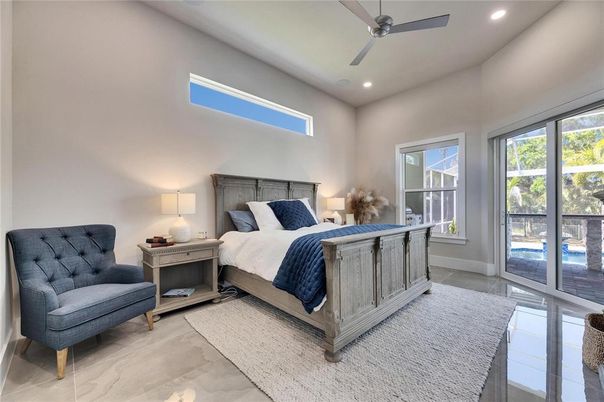 Bedroom, Interior, Recessed Lighting