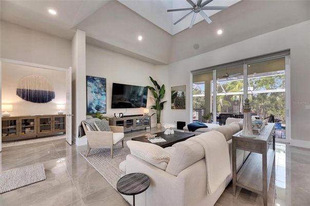 Interior, Living room, Recessed Lighting