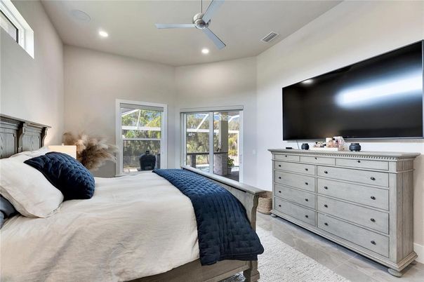 Bedroom, Interior, Recessed Lighting