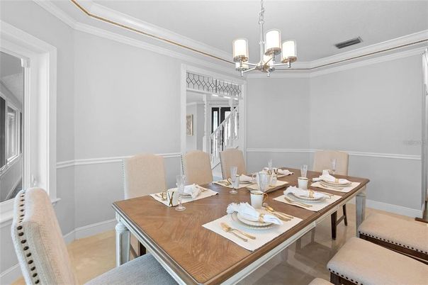 Chandelier, Dining room, Interior