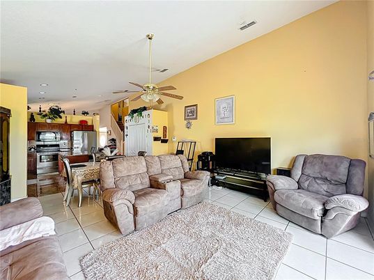 Dining room, Interior, Kitchen, Living room, Recessed Lighting, Stainless Steel Appliances