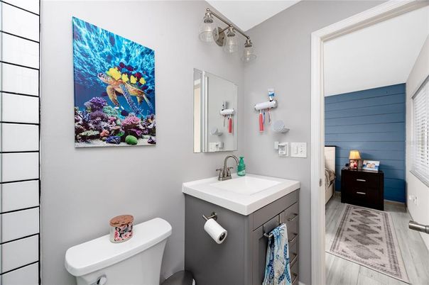 Bathroom, Interior, Wood Texture Flooring
