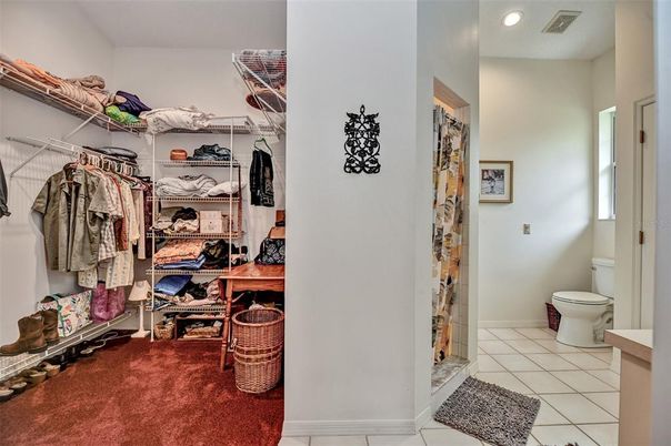Bathroom, Interior, Recessed Lighting, Walk-in Closets
