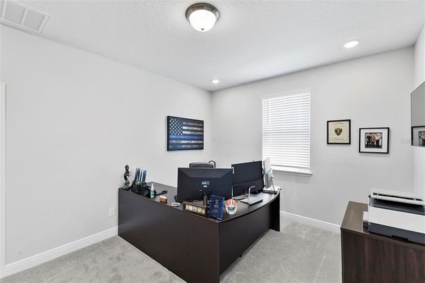 Home Office, Interior, Recessed Lighting