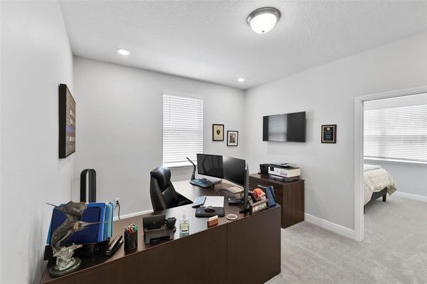 Home Office, Interior, Recessed Lighting
