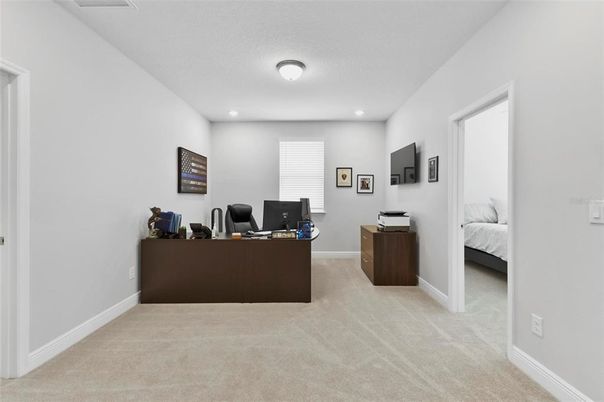 Bedroom, Home Office, Interior, Recessed Lighting