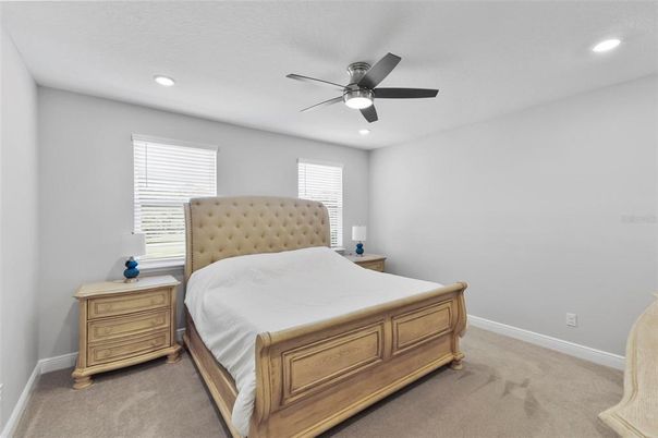 Bedroom, Interior, Recessed Lighting