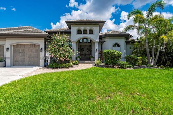Attached, Backyard, Exterior, Facade, Mediterranean