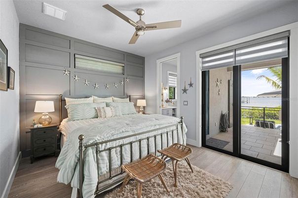 Bedroom, Interior, Water, Wood Texture Flooring