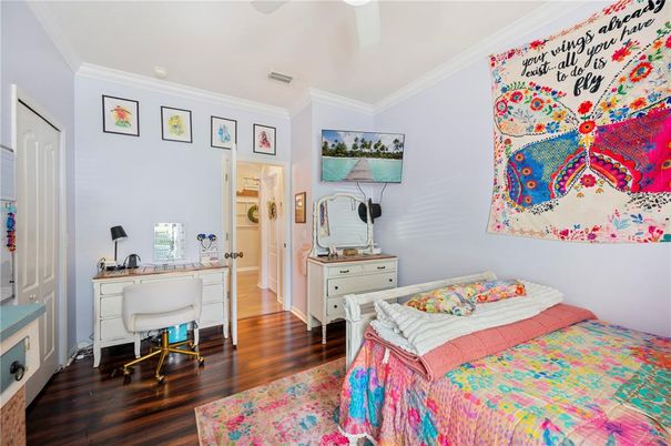 Bedroom, Home Office, Interior, Wood Texture Flooring
