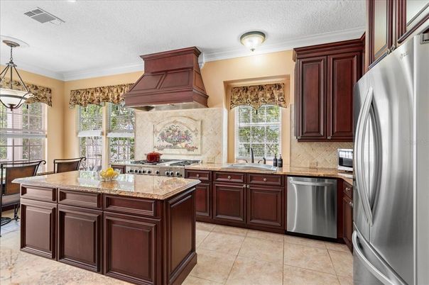 Interior, Kitchen, Pendant Lights, Stainless Steel Appliances