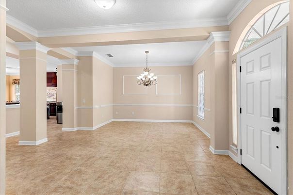Chandelier, Empty room, Interior