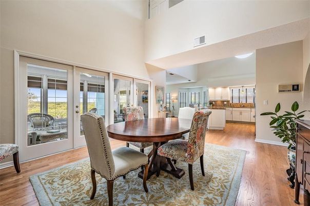 Dining room, Interior, Wood Texture Flooring
