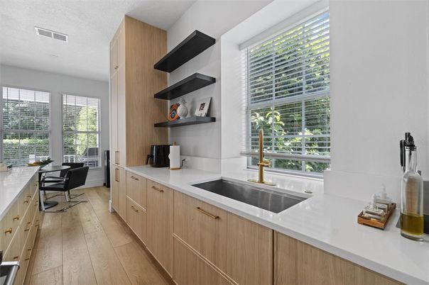 Home Office, Interior, Wood Texture Flooring