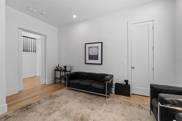 Interior, Recessed Lighting, Wood Texture Flooring