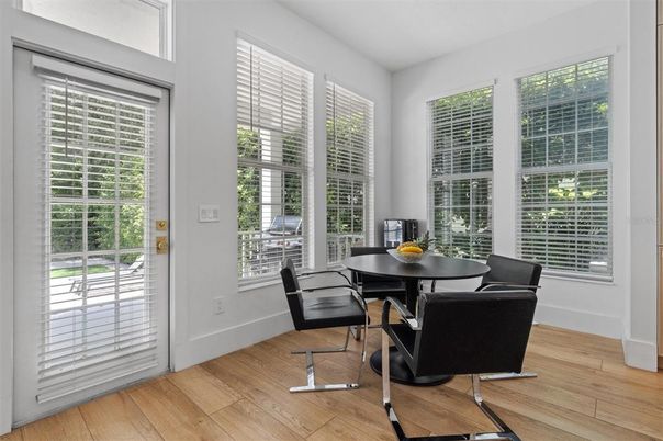Dining room, Interior, Wood Texture Flooring