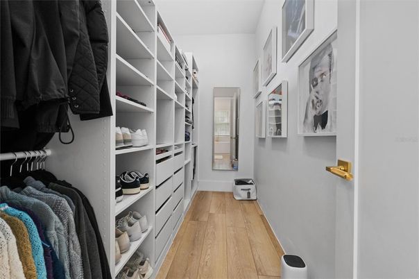 Interior, Walk-in Closets, Wood Texture Flooring