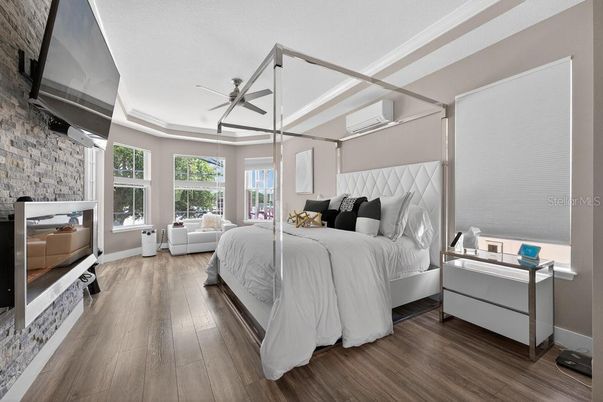 Bedroom, Interior, Wood Texture Flooring