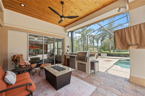 Glass Ceilings, Interior, Pool, Recessed Lighting, Sun Room, Wooden Ceilings