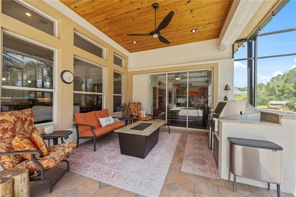 Interior, Living room, Recessed Lighting, Sun Room, Wooden Ceilings
