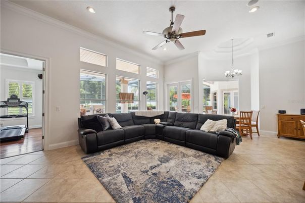 Chandelier, Dining room, Interior, Living room, Recessed Lighting