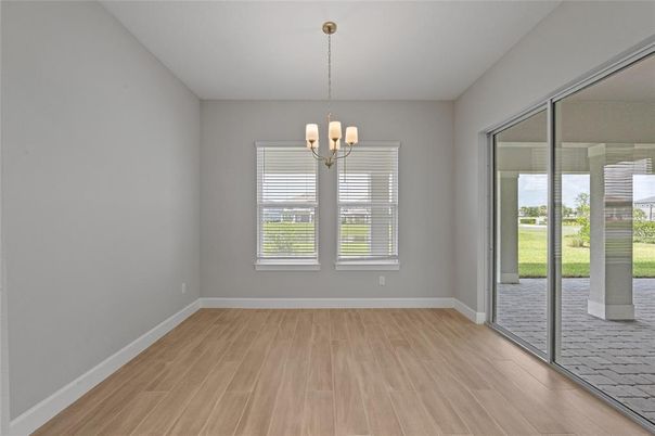 Chandelier, Empty room, Interior, Wood Texture Flooring
