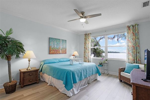 Bedroom, Interior, Water, Wood Texture Flooring