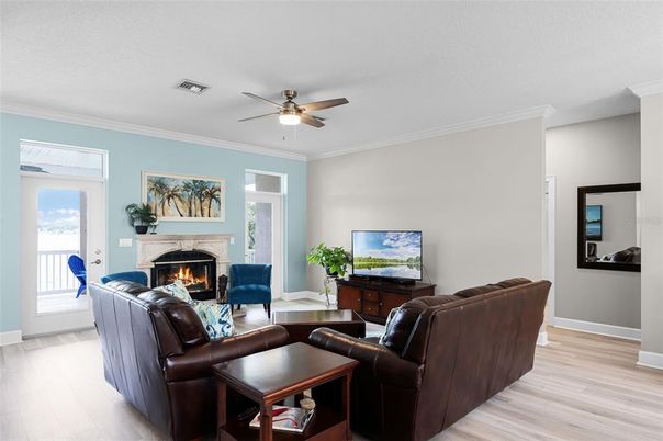 Fireplace, Interior, Living room, Wood Texture Flooring