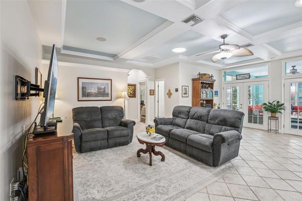 Interior, Living room, Recessed Lighting
