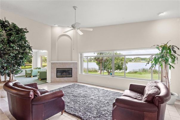 Fireplace, Interior, Living room, Recessed Lighting, Water