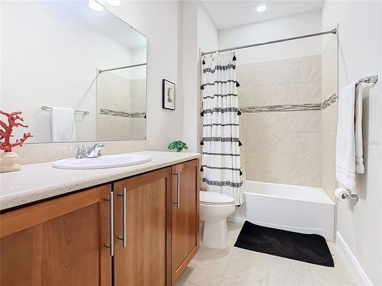 Bathroom, Interior, Marble, Recessed Lighting