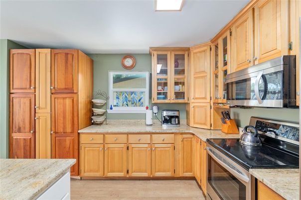 Interior, Kitchen, Wood Texture Flooring
