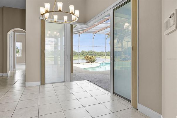 Chandelier, Interior, Pool, Water