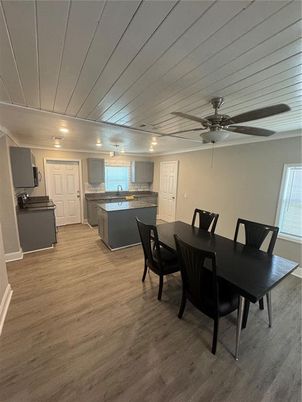 Dining room, Interior, Kitchen, Wood Texture Flooring
