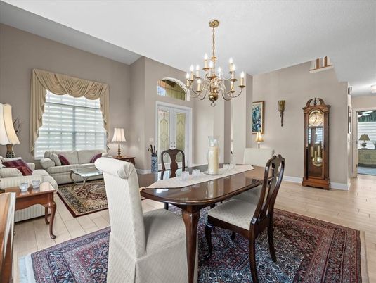 Chandelier, Dining room, Interior, Living room, Wood Texture Flooring