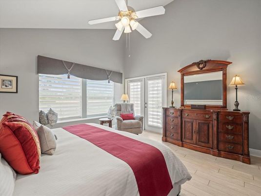 Bedroom, Interior, Wood Texture Flooring
