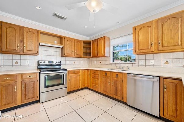 Interior, Kitchen, Recessed Lighting, Stainless Steel Appliances