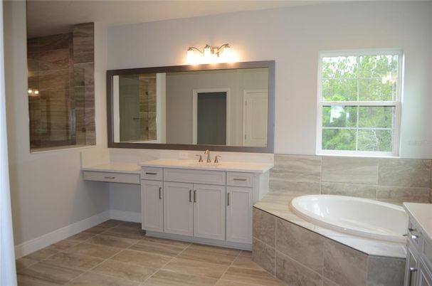 Bathroom, Dual Sink Vanities, Glass Shower, Interior