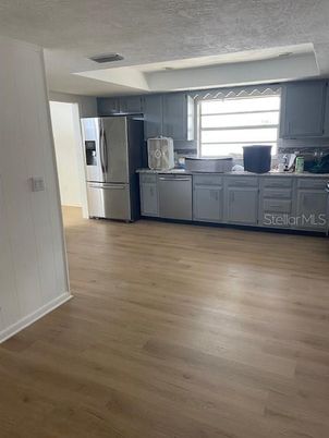 Interior, Kitchen, Wood Texture Flooring