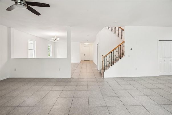 Chandelier, Empty room, Interior