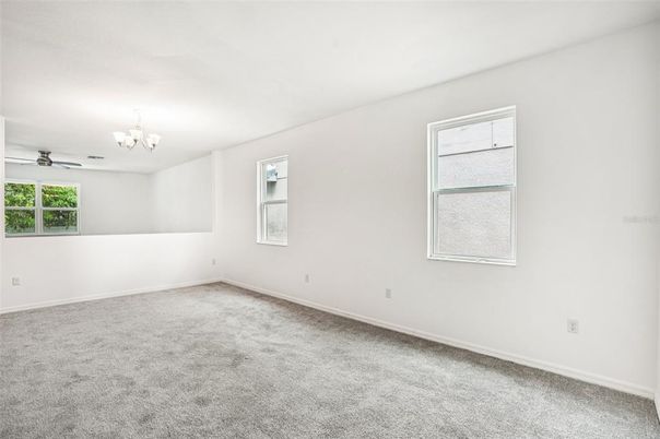Chandelier, Empty room, Interior