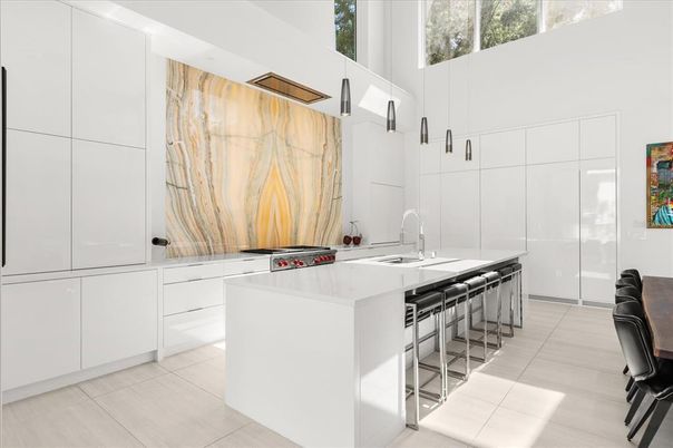 Interior, Kitchen, Marble Walls