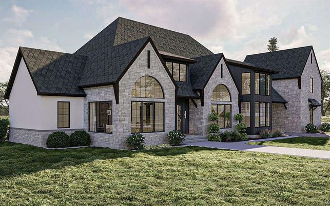 Exterior, Facade, Brick Facade, French Provincial