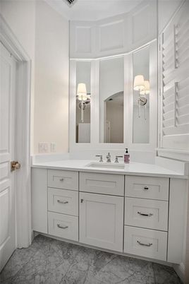 Bathroom, Dual Sink Vanities, Interior, Marble