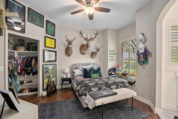 Bedroom, Interior, Wood Texture Flooring