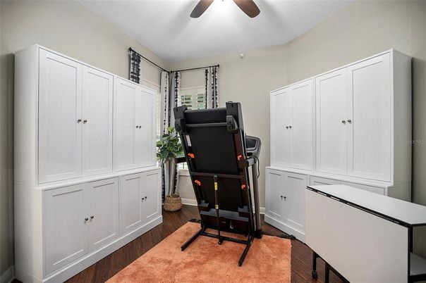 Fitness Equipment, Interior, Wood Texture Flooring