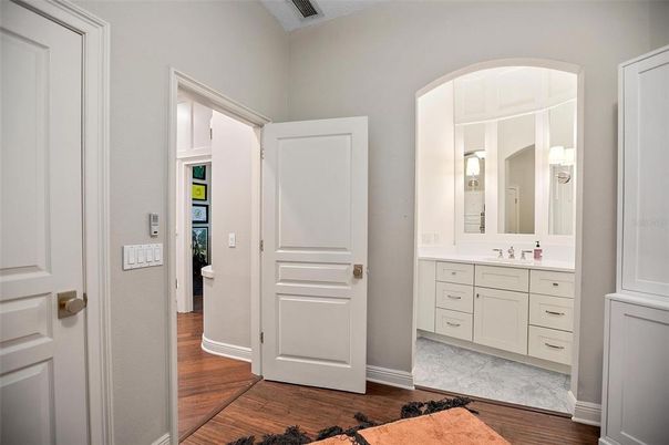 Bathroom, Interior, Wood Texture Flooring